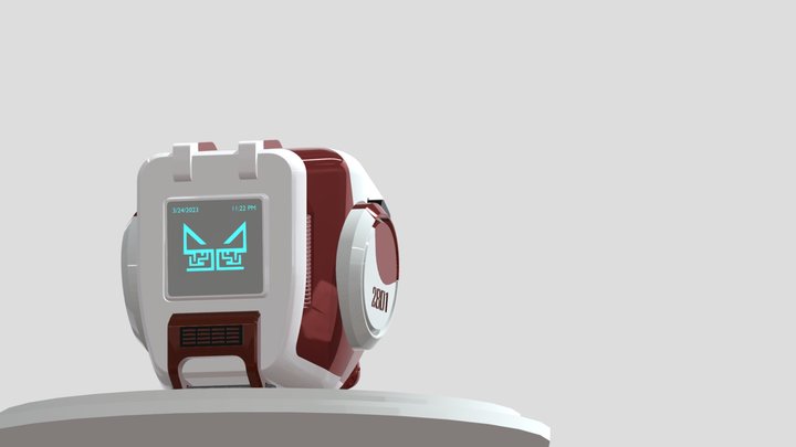 Mech Head 3D model 3D Model