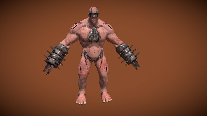 Meaty zombie 3D Model