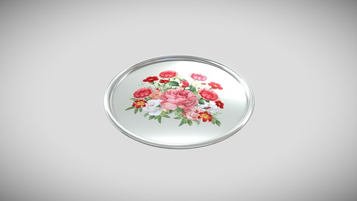 Nickel Silver Tray 3D Model