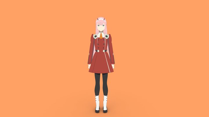 Zero Two -  Darling in the Franxx 3D Model