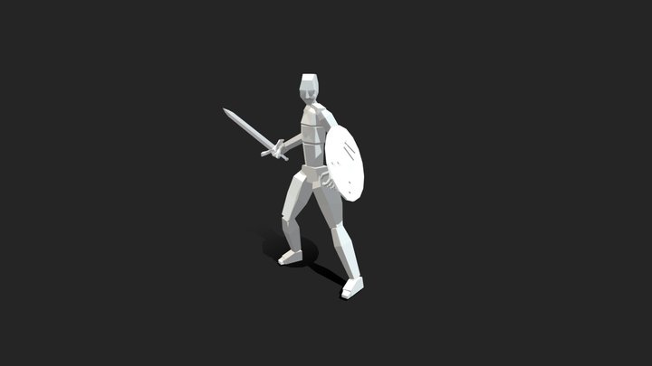 13_ knight_Female_Sword n Shield knight_Female_2 3D Model