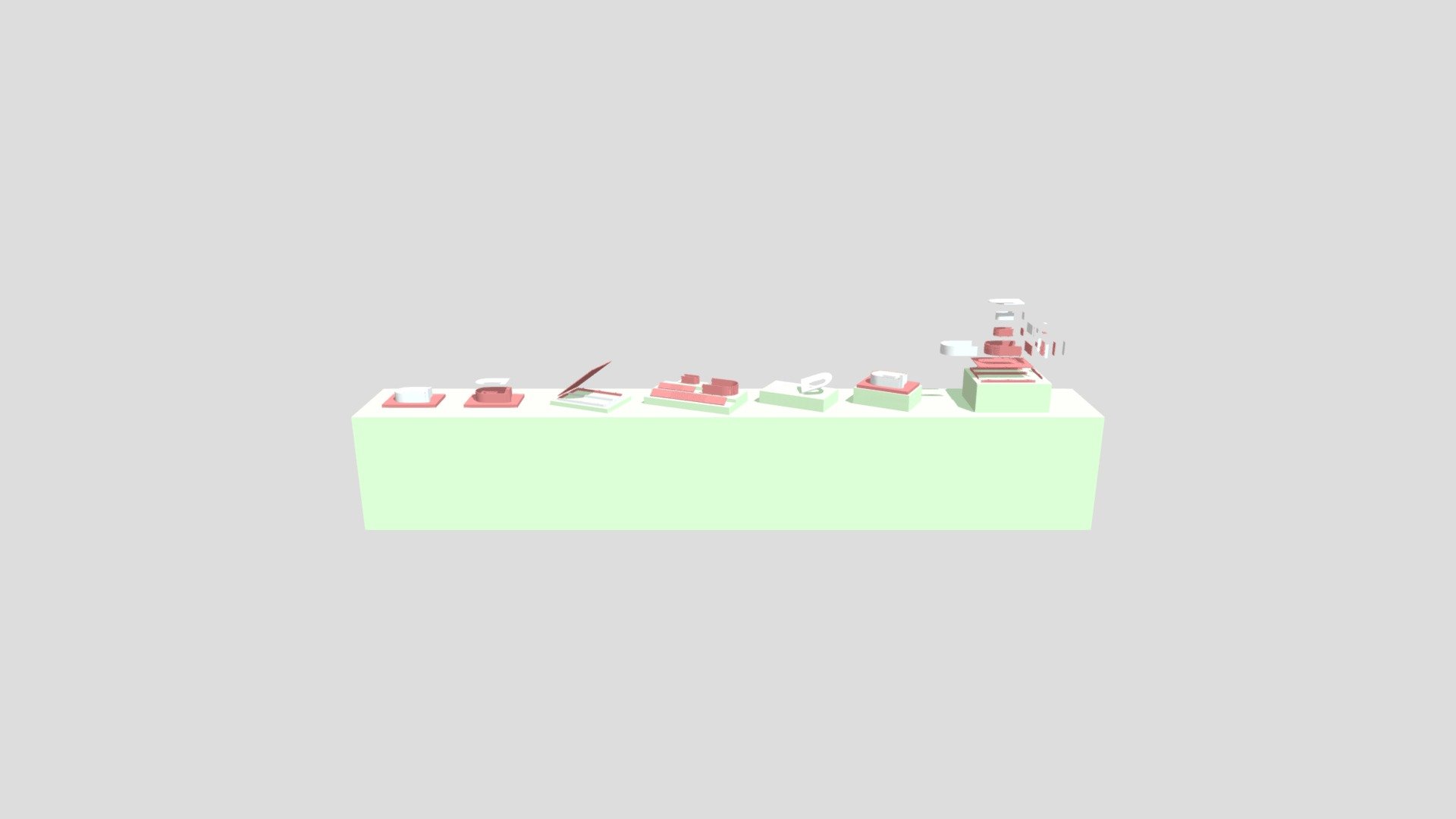 Laser Cutter Display 3ds