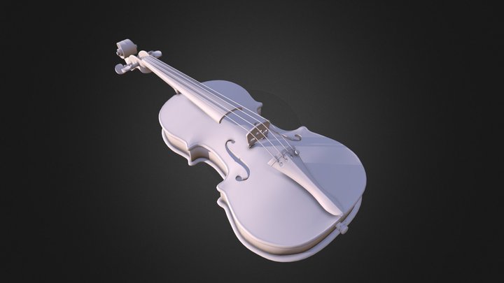 Stradivarius Violin 3D Model