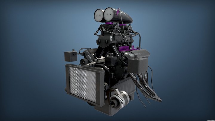 Burnout Masters Engine 3 3D Model
