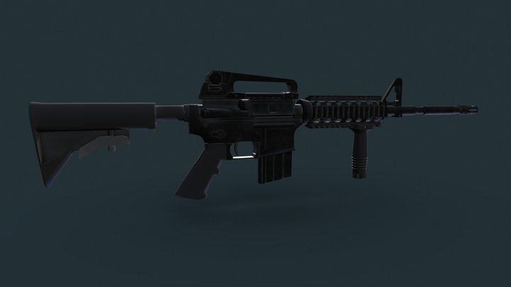 M4 rifle 3D Model