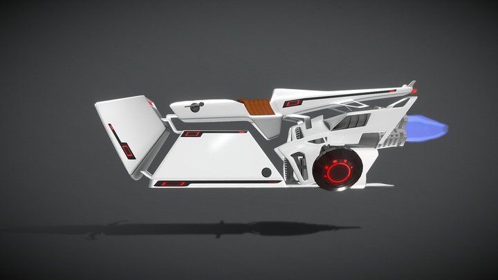P420 Sci fi Bike 3D Model
