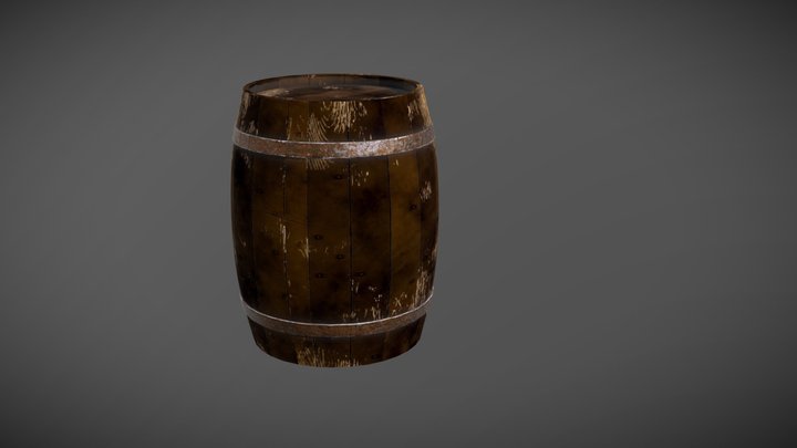 Barrel old 3D Model