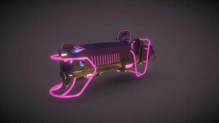 Texture test Dieselpunk hovercraft 3D Model