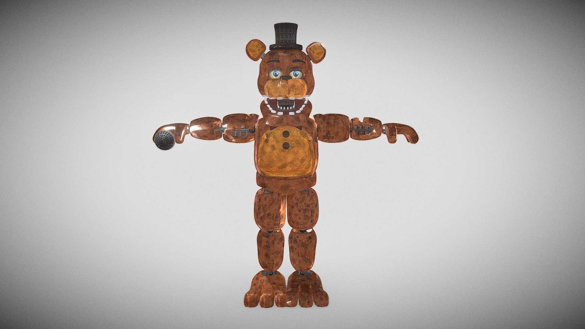 withered freddy Sfm c4d sharing - Download Free 3D model by withered ...
