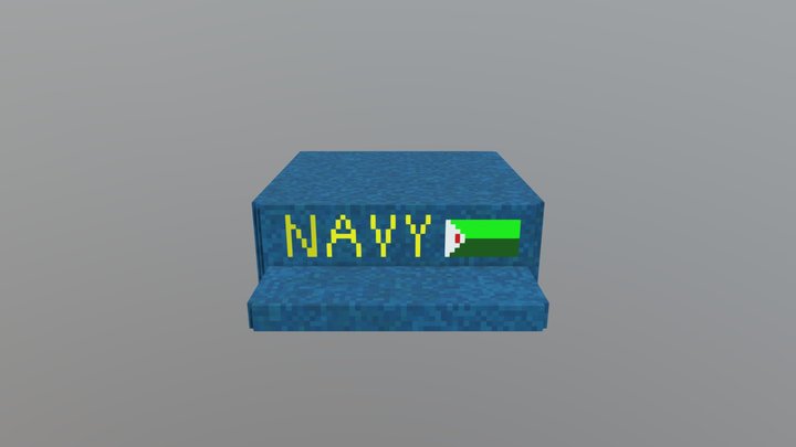 Navy battle cap 3D Model