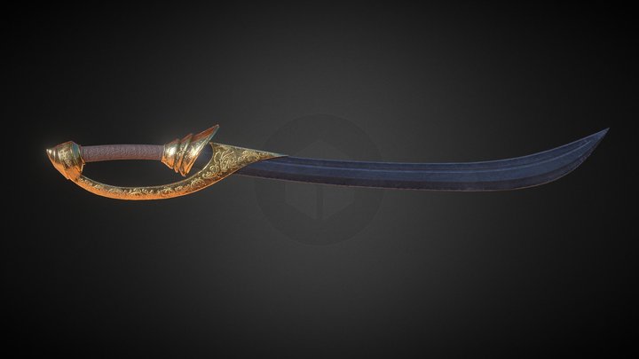 Pirate Saber 3D Model