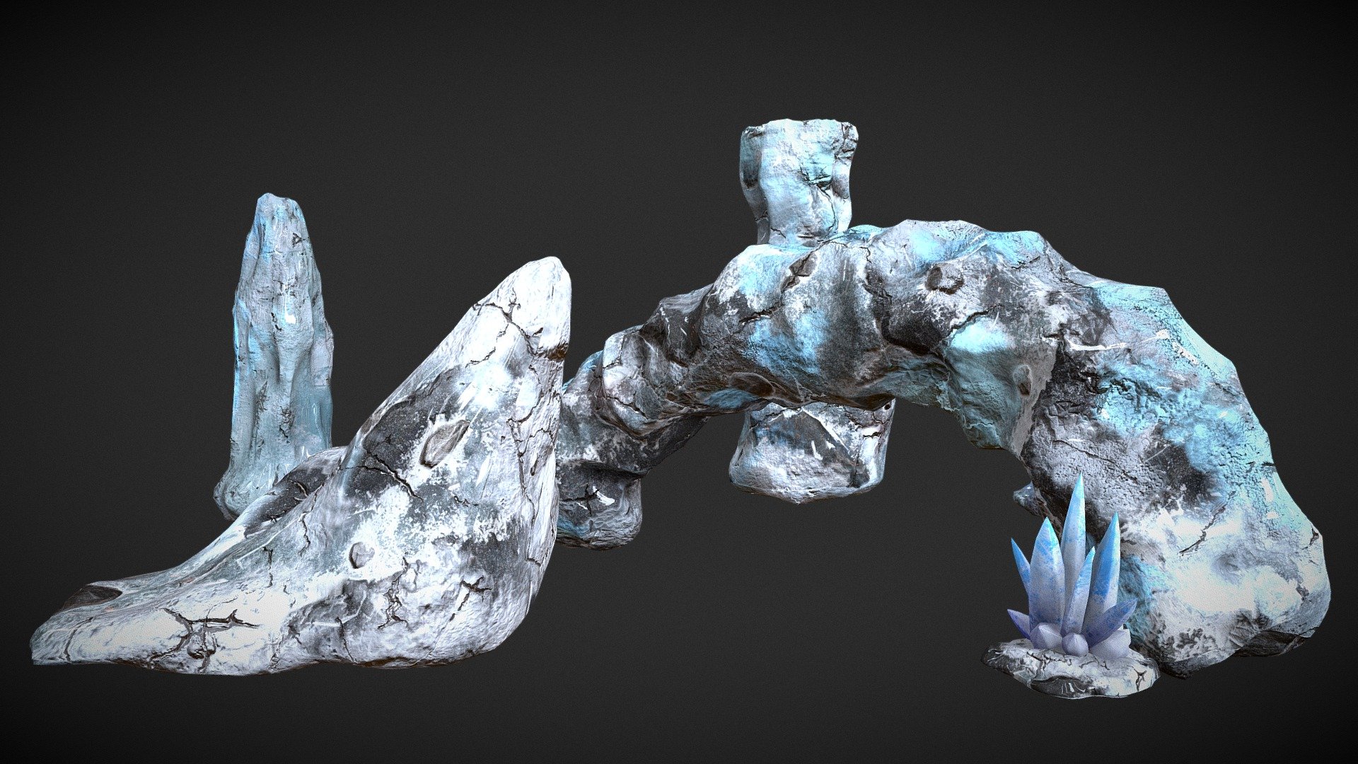 Ice Rocks Glacier Terrain Props - 3D model by Outworld Studios ...