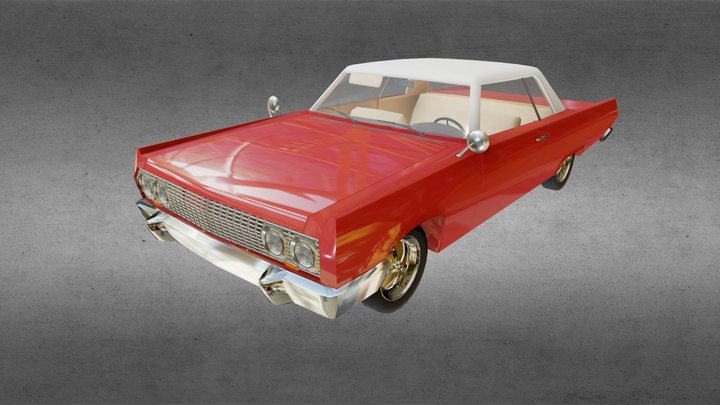 Chevrolet Impala 1963 - Home Work 7 (anatomy) 3D Model