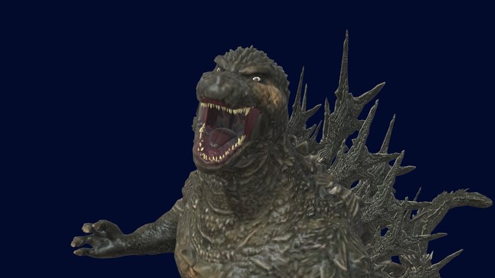 Godzilla minus one Rigged 3D Model