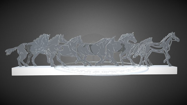 Horse Sculpture 3D Model