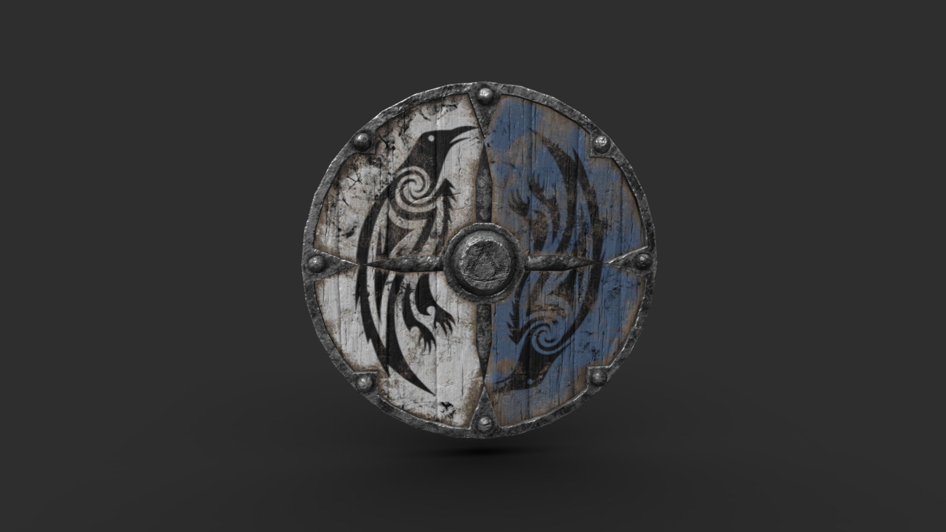 Assassin's Creed Valhalla Shield Buy Royalty Free 3D model by