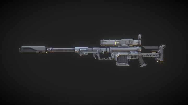 Bolt Action Sniper Rifle #1 3D Model
