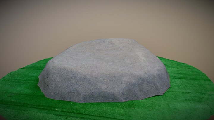 Камень на септик ТОПАС 170х130/50 Серый 3D Model