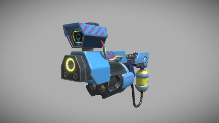 Cartoon Weapon 3D Model