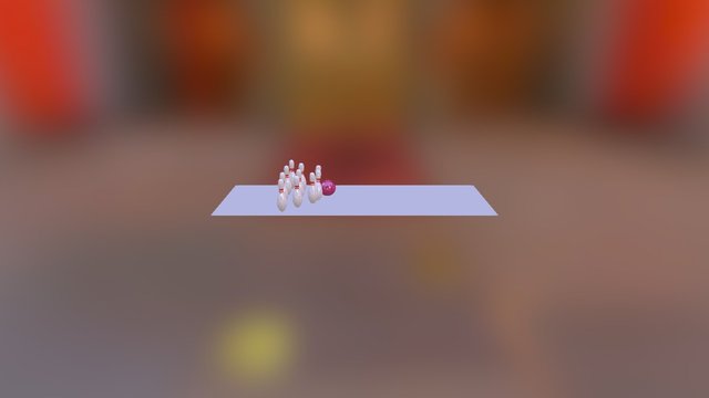 Bowling Lane 3D Model