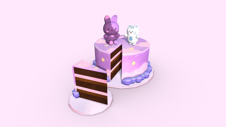 Pastel Cake (Leendoodles DTIYS) 3D Model