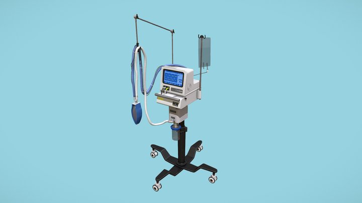 Medical Ventilator 3D Model