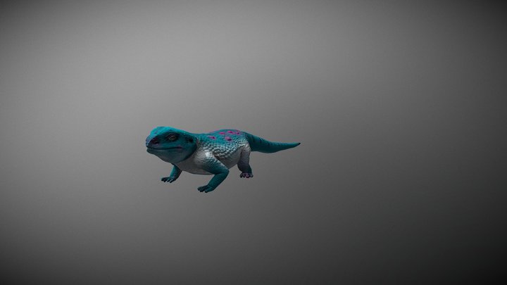 Low Poly Lizard 3D Model