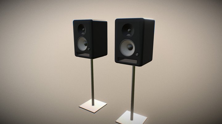 Studio Monitors 3D Model