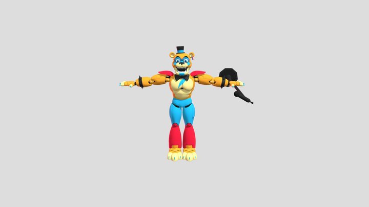 Glamrock freddy preview 3D Model