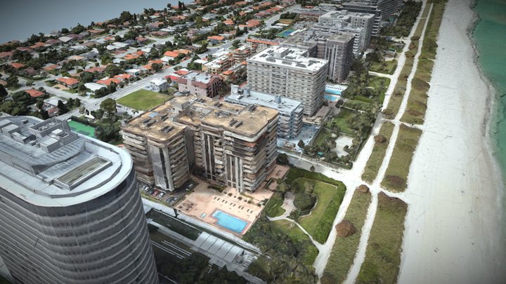 Surfside Florida USA beachfront properties – Kostenloses 3D-Modell STL