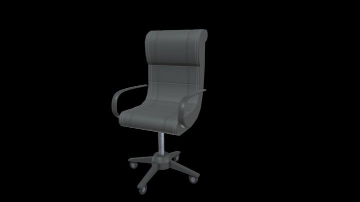 Leather Office Chair 3D Model