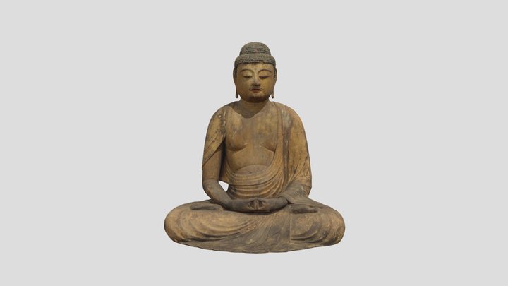 木造阿弥陀如来坐像 3D Model