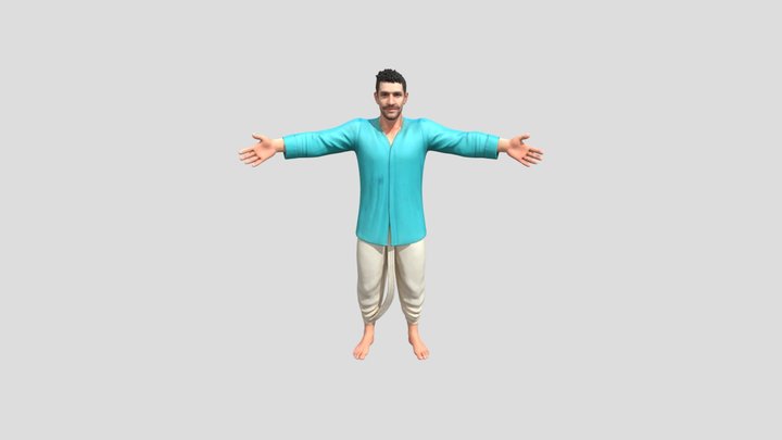 Serene Gesture 3D Model