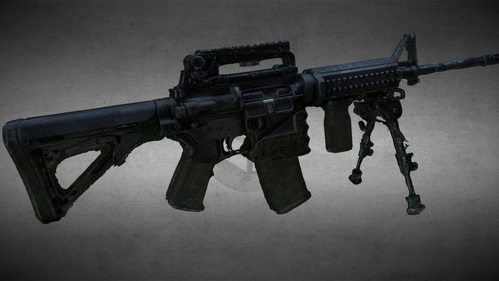 AR-15 Bushmaster Carbon 15 (C-15) 3D Model