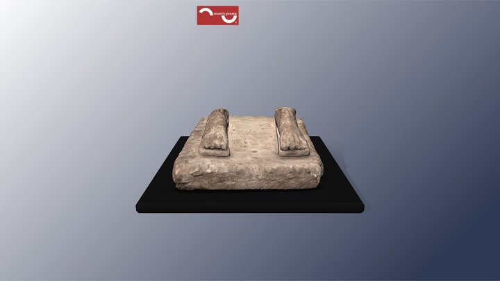Piedi, frammento di statua di pugilatore 3D Model