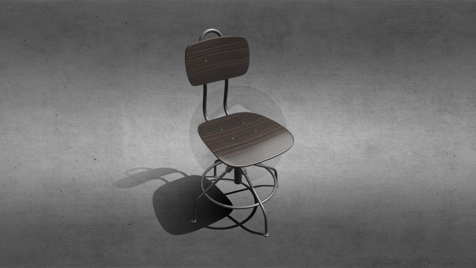 3D model IKEA – Kullaberg Chair - This is a 3D model of the IKEA - Kullaberg Chair. The 3D model is about a chair on the floor.