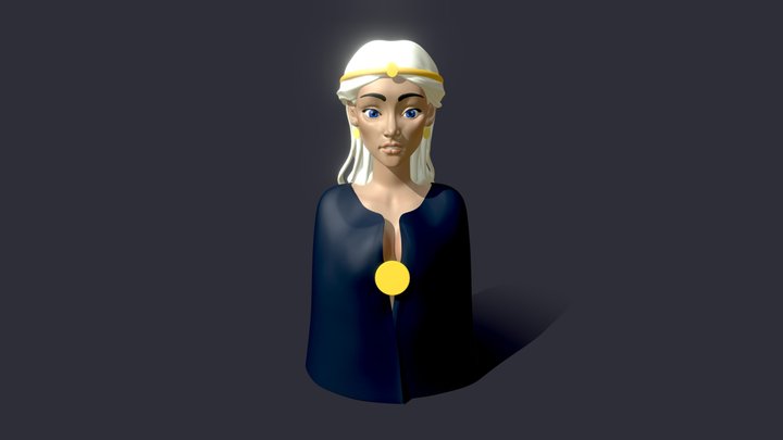 Queen Girl 3D Model