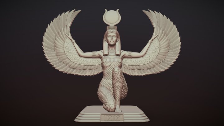 Egyptian Goddess ISIS 3D Model