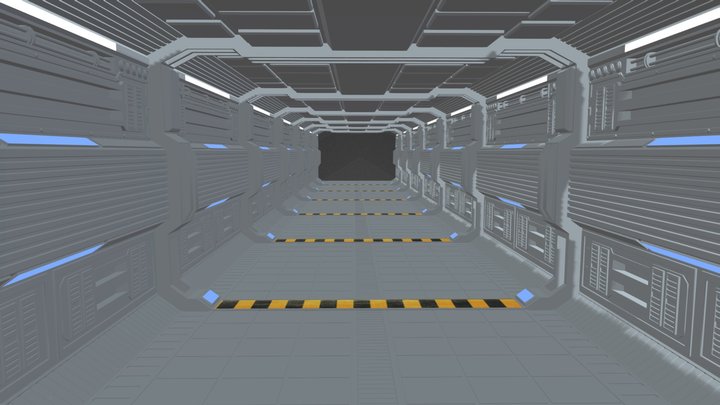 Sci Fi Corridor Model