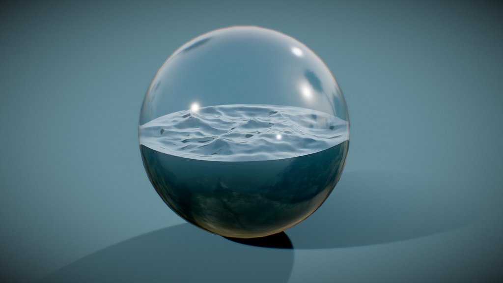 Sea Waves In The Ball