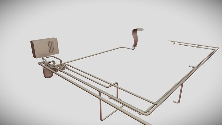PROJETO HIDRÁULICO - PISCINA REVIT 3D Model