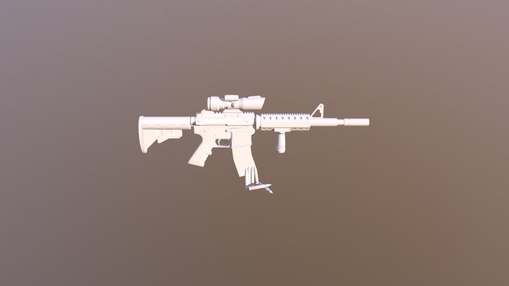 M4A1 3D Model