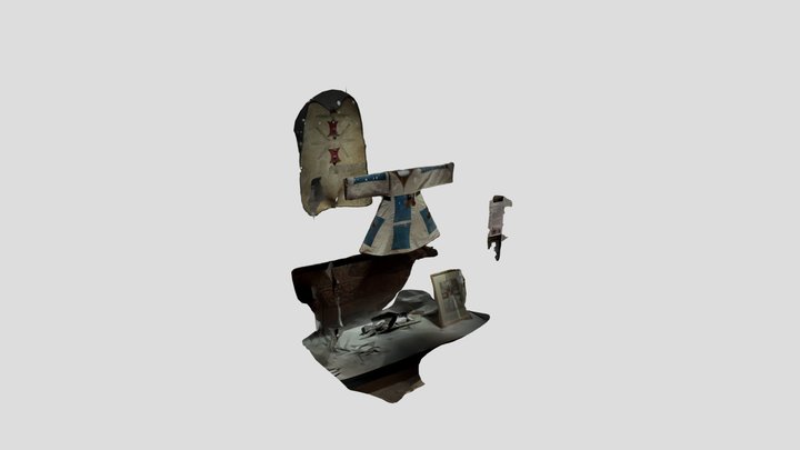 Military tunic from Sudan, August 2022 3D Model