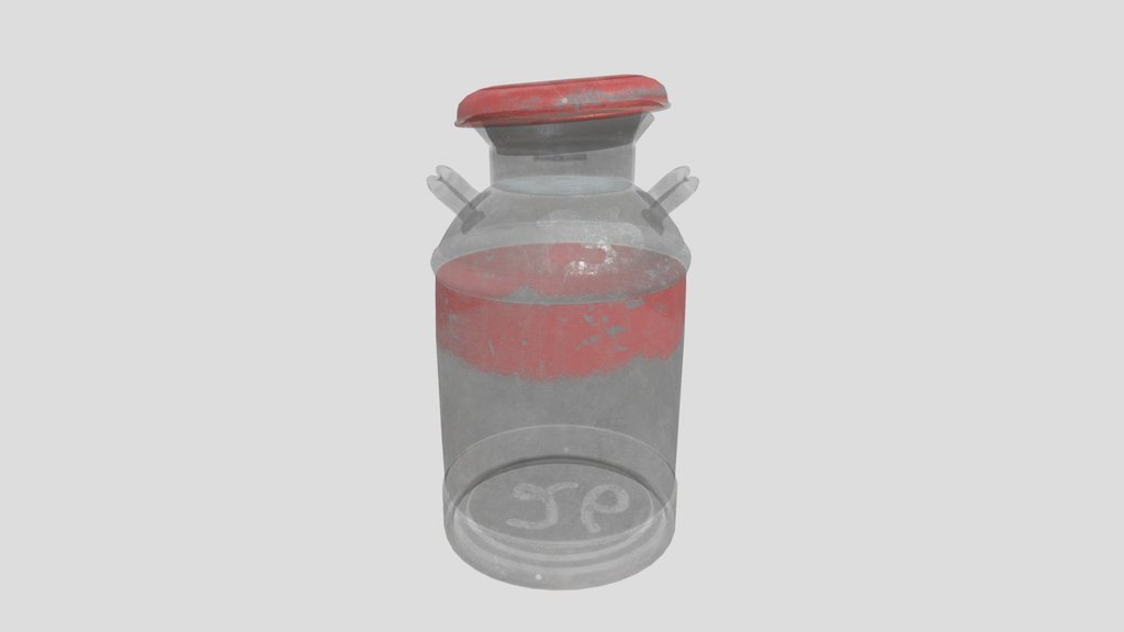 1940s Milk Can Red Stripe