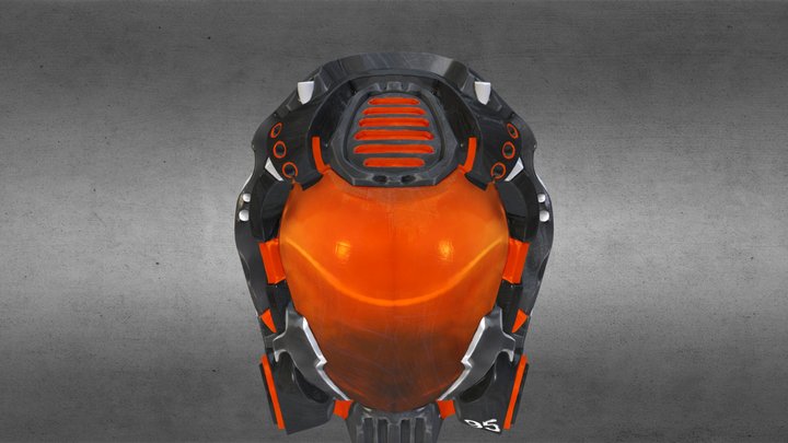 Sketchfab Helmet 3D Model