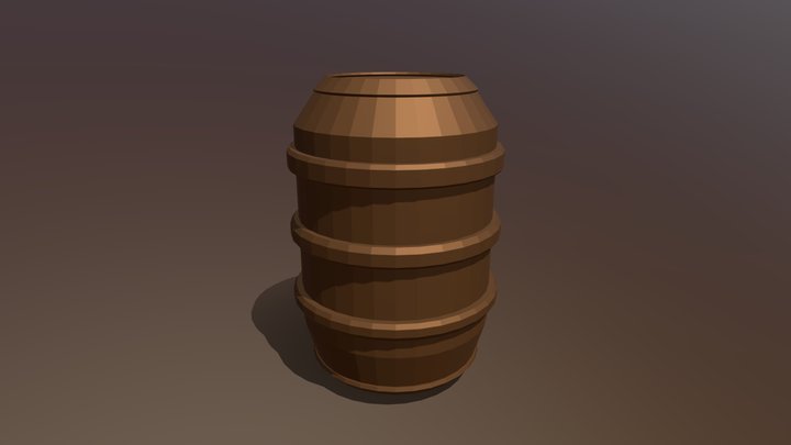 Barry the Barrel 3D Model