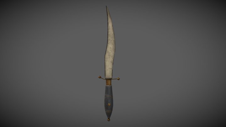 Mexican scorpion knife, 19th century 3D Model