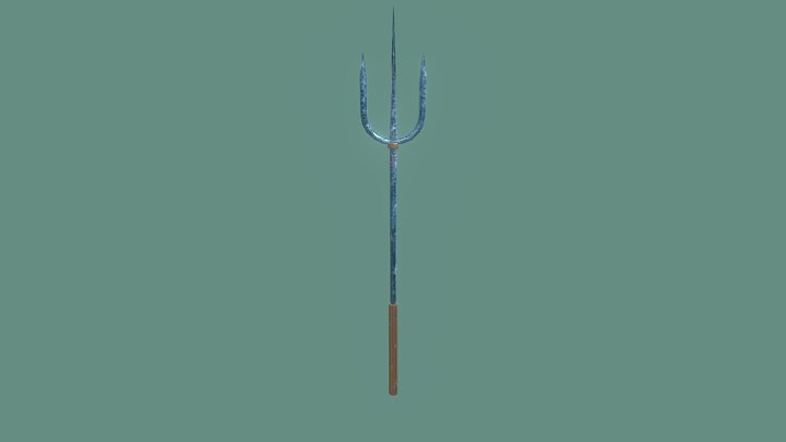 mermaid trident 3D Model