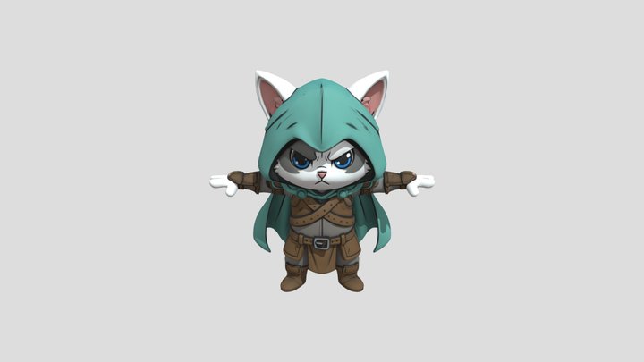 Warrior Kitty 3D Model