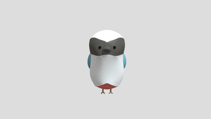 Eight Color Bird 3D Model